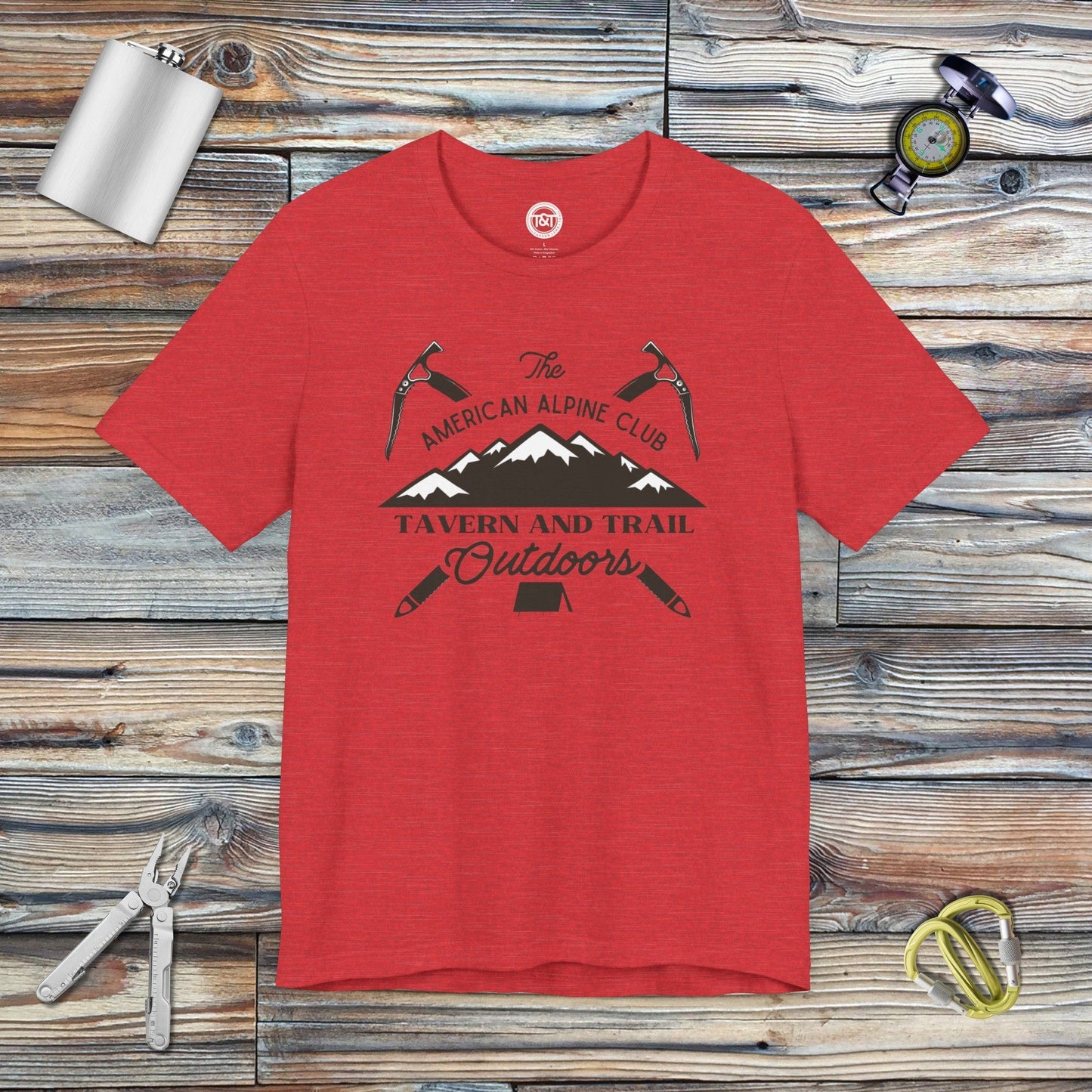 Tavern and Trail T-Shirt T&T Alpine Club T-Shirt Heather Red / S