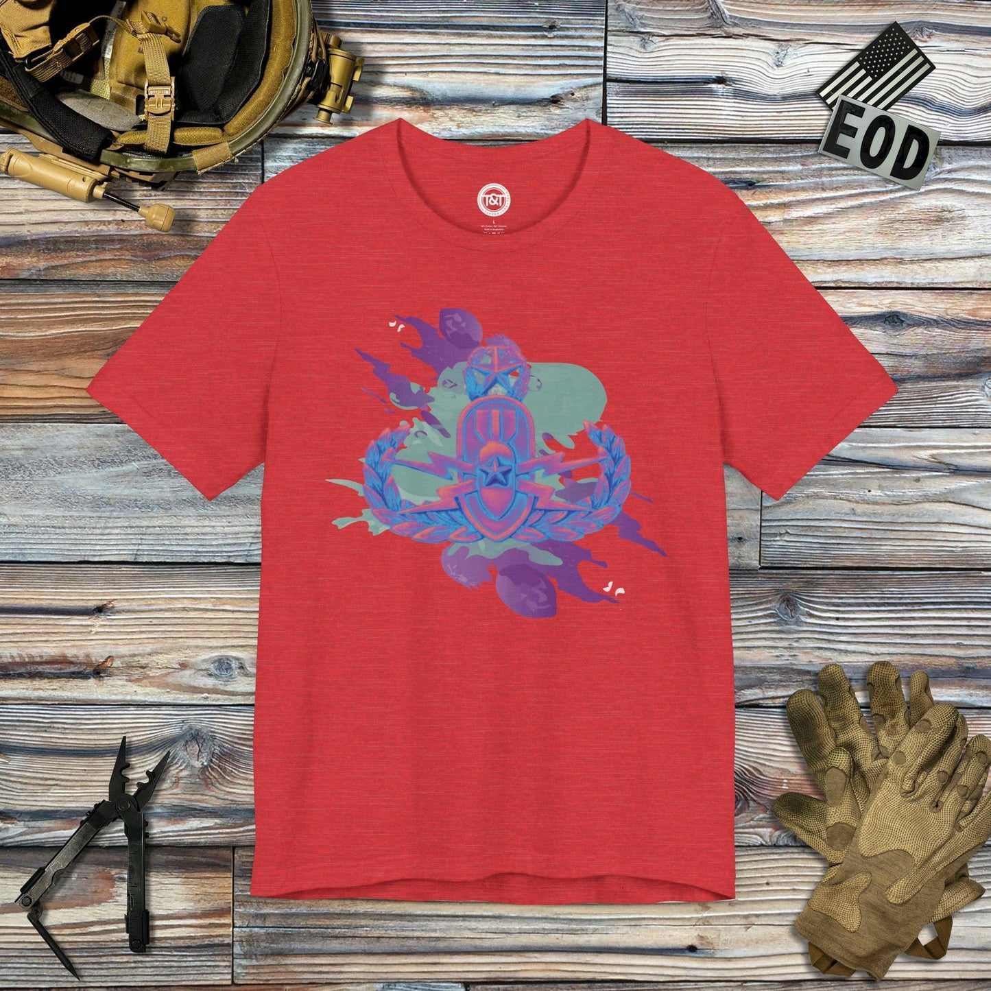 Tavern and Trail T-Shirt Wylde Style Crab T-Shirt Heather Red / S