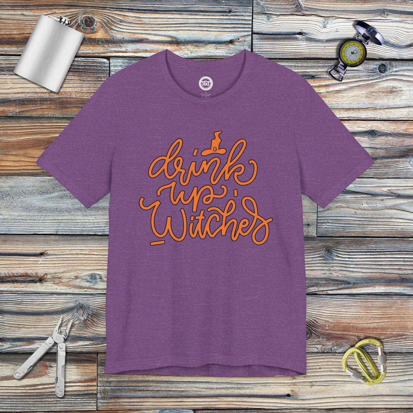 Tavern and Trail T-Shirt Drink Up Witches (Gen 1) T-Shirt Heather Team Purple / S