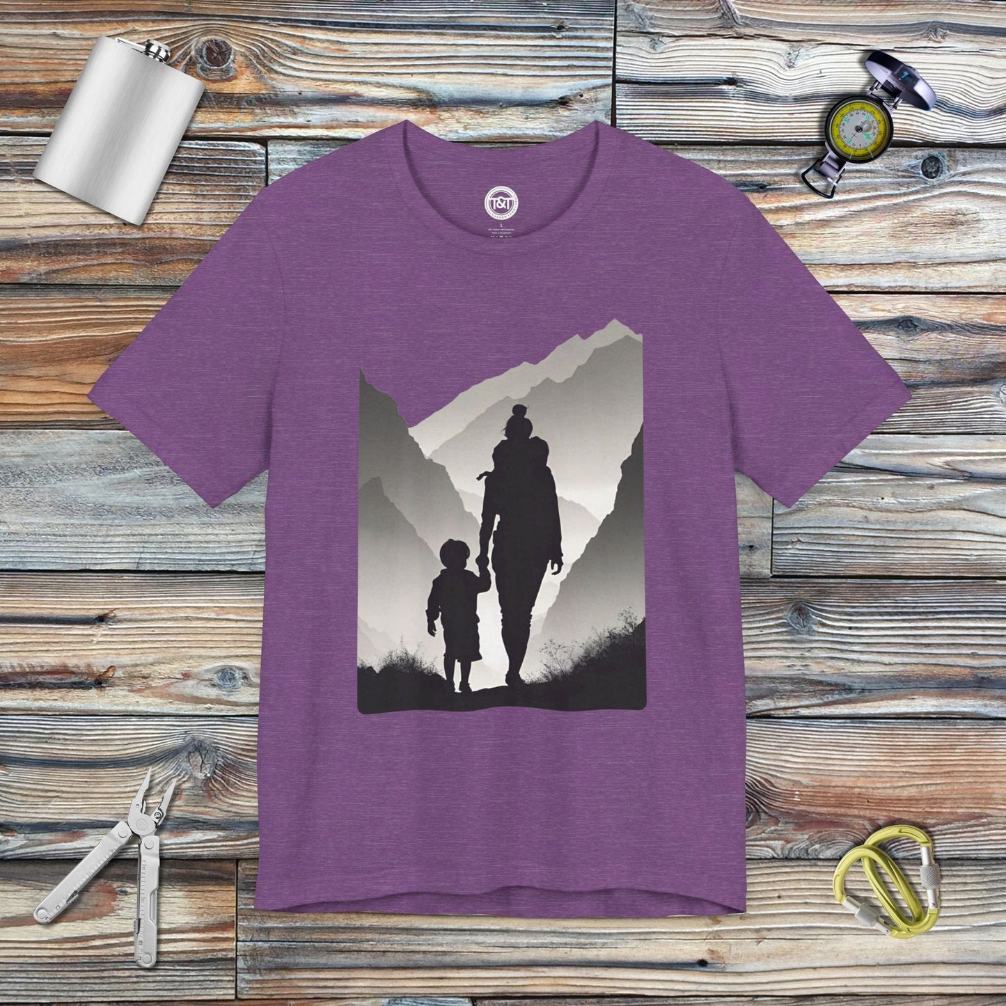 Tavern and Trail T-Shirt MOAB (Mother of all Backpackers) T-Shirt Heather Team Purple / S