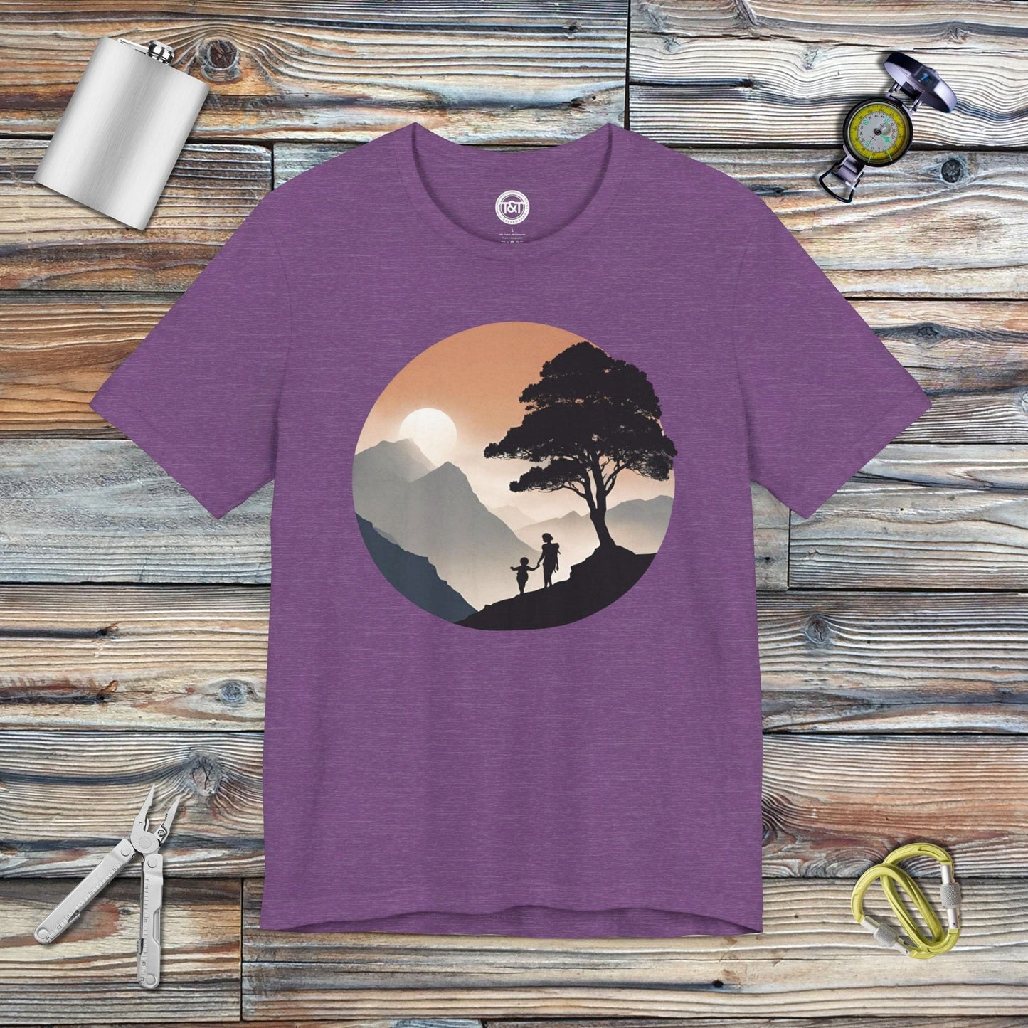 Tavern and Trail T-Shirt Mountain Mama T-Shirt Heather Team Purple / S