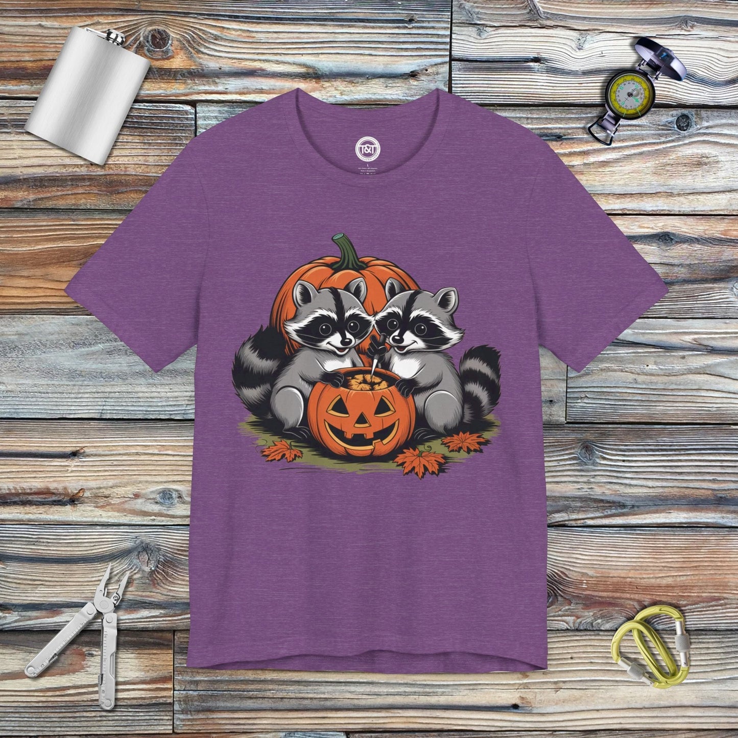 Tavern and Trail T-Shirt Pumpkin Carving T-Shirt Heather Team Purple / S