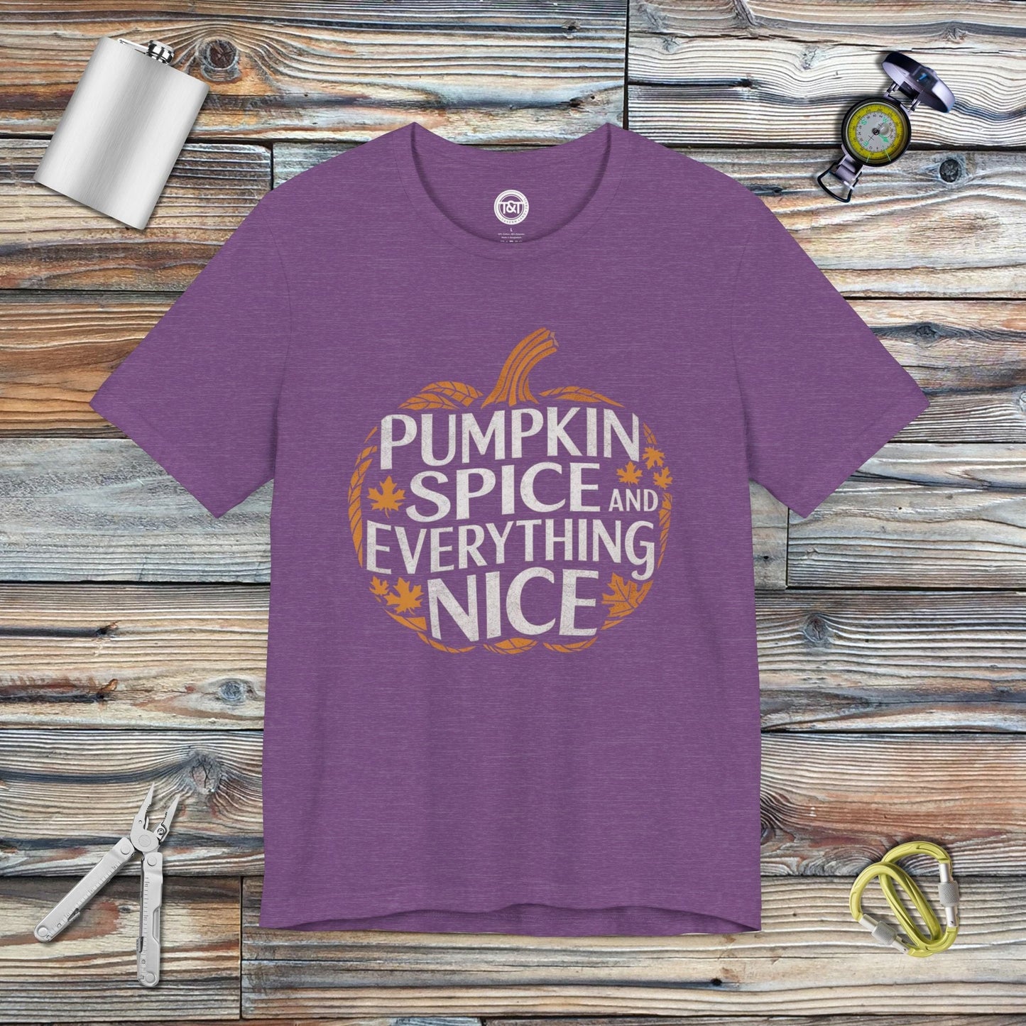 Tavern and Trail T-Shirt Pumpkin Spice T-Shirt Heather Team Purple / S