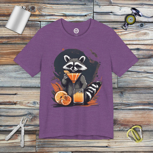 Tavern and Trail T-Shirt Racoon Cosmo T-Shirt Heather Team Purple / S