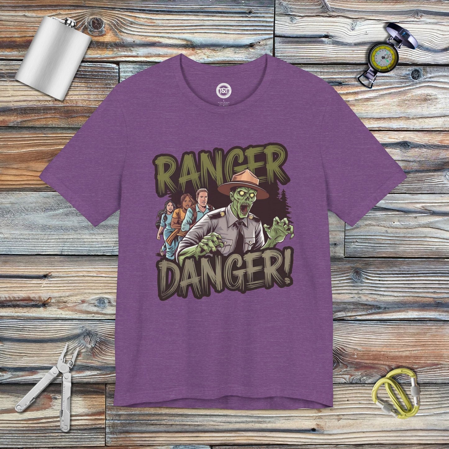 Tavern and Trail T-Shirt Ranger Danger T-Shirt Heather Team Purple / S