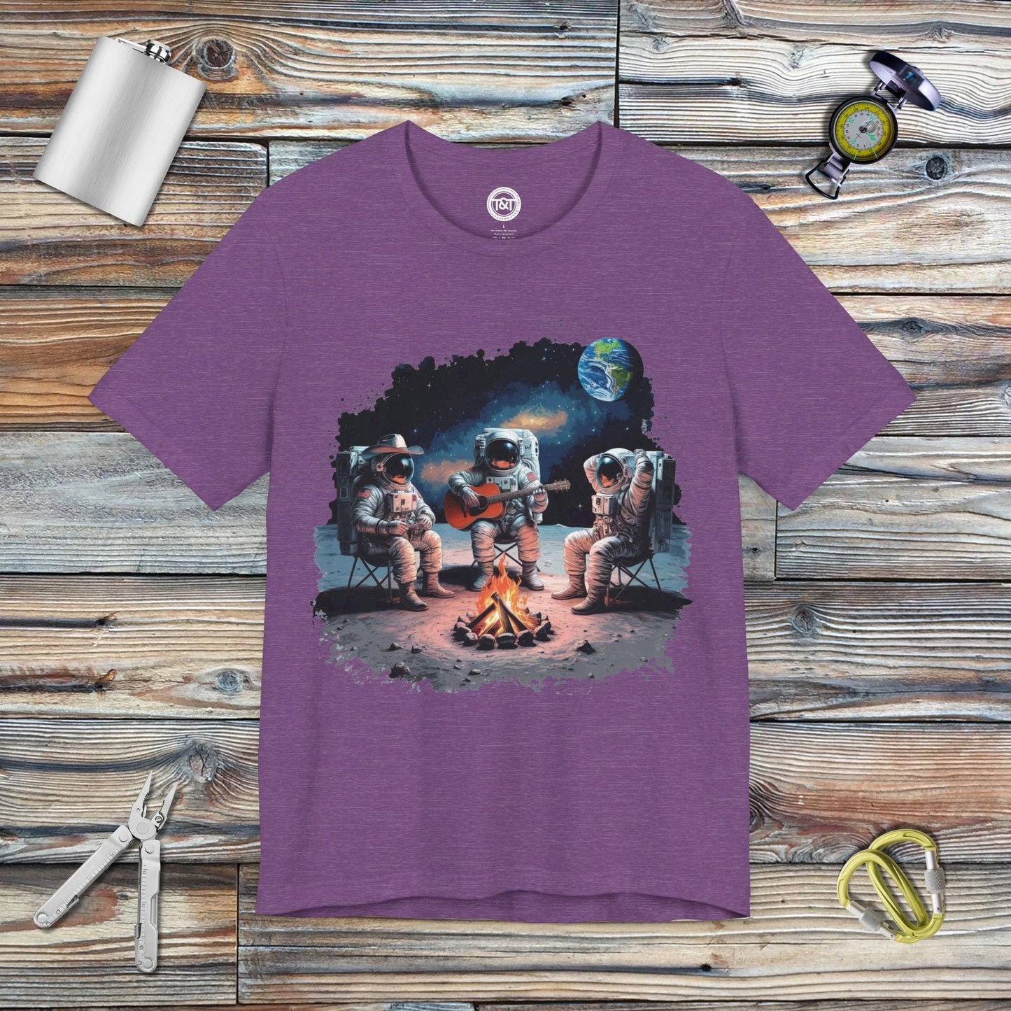 Tavern and Trail T-Shirt Space Campers T-Shirt Heather Team Purple / S