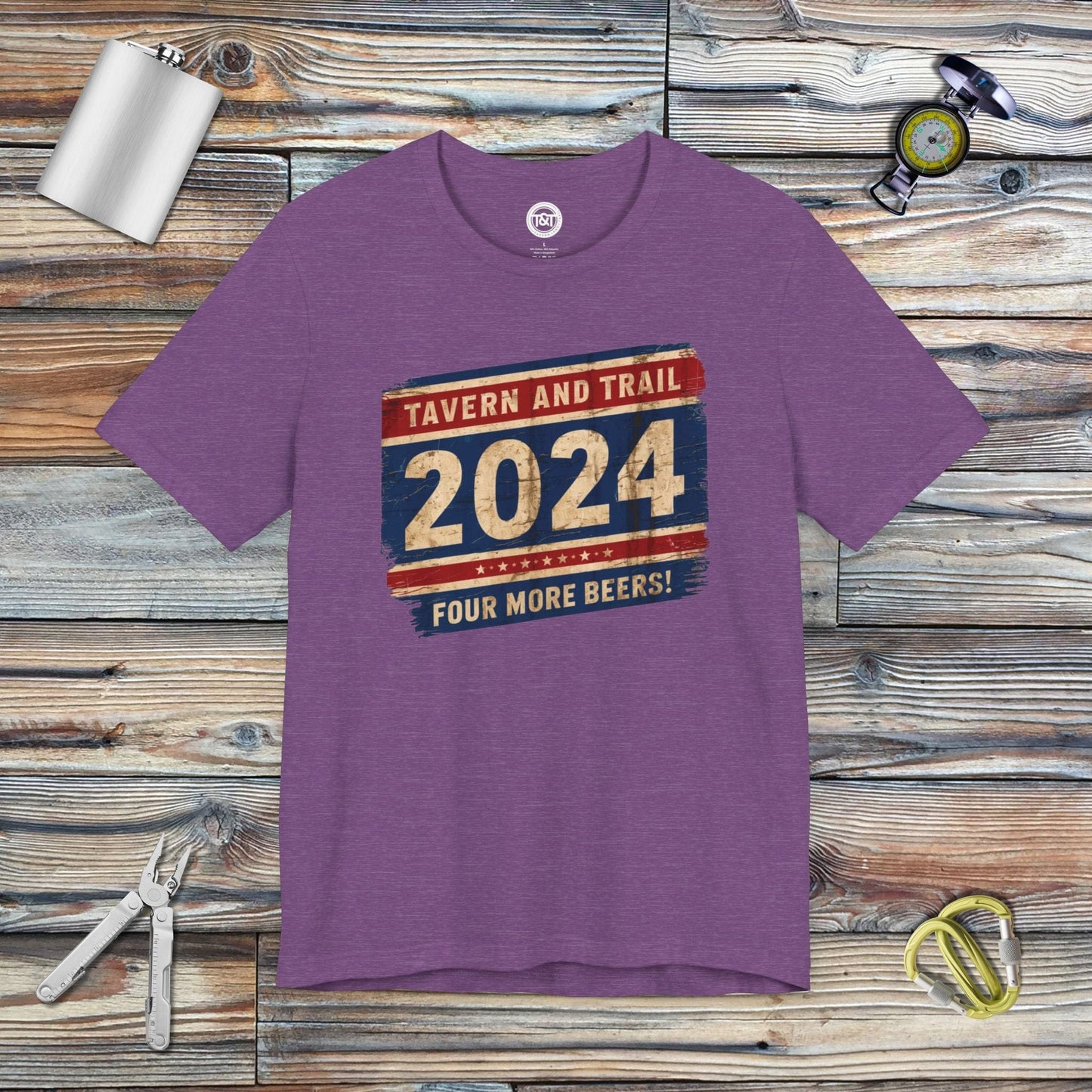 Tavern and Trail T-Shirt T&T 2024 T-Shirt Heather Team Purple / S