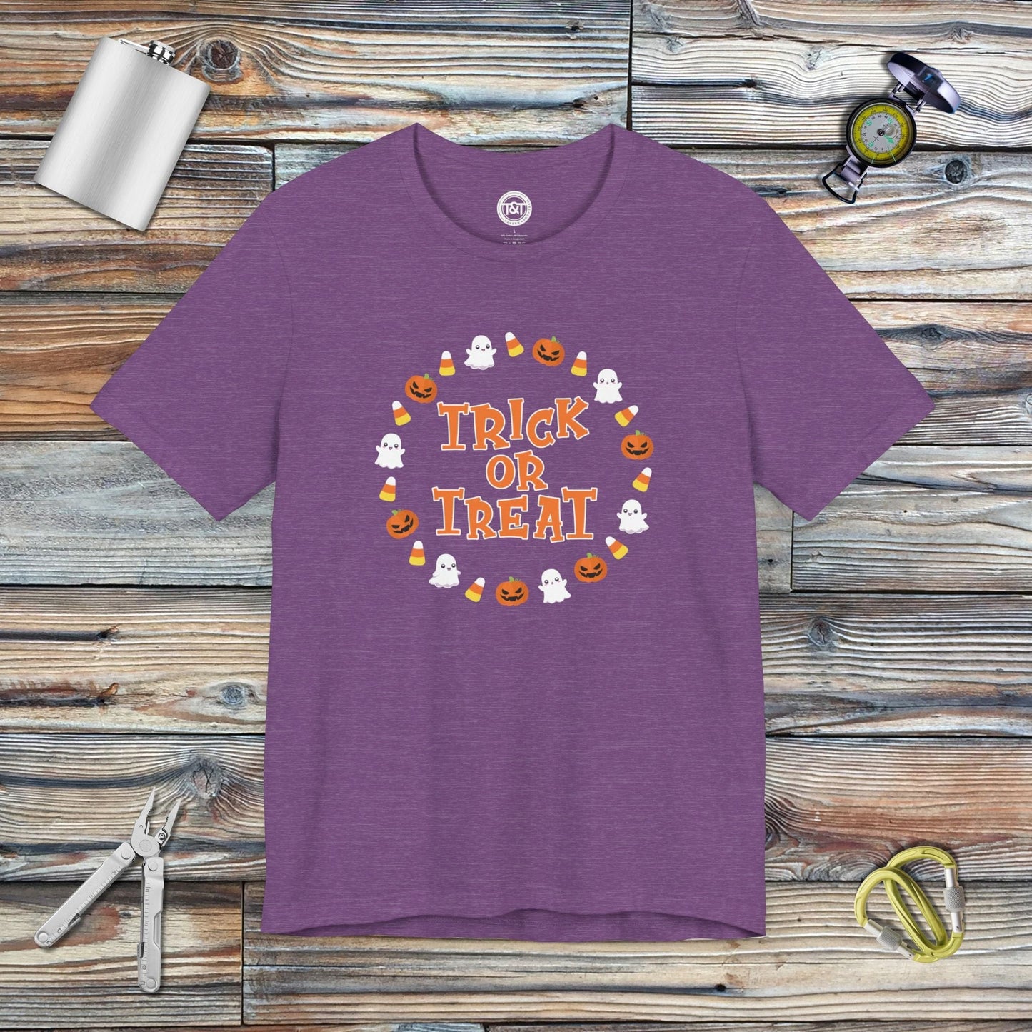 Tavern and Trail T-Shirt Trick or Treat (Gen 2) T-Shirt Heather Team Purple / S