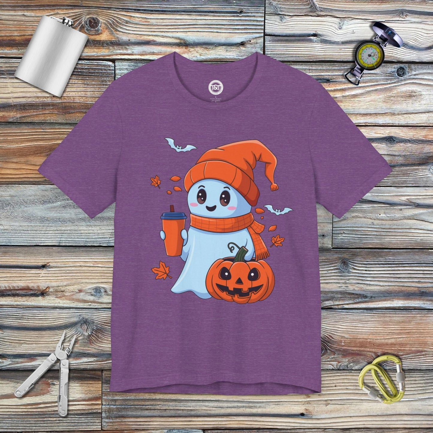 Tavern and Trail T-Shirt Tumbler Ghost T-Shirt Heather Team Purple / S