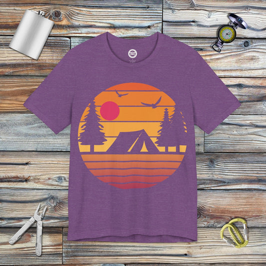 Tavern and Trail T-Shirt Vintage Tent T-Shirt Heather Team Purple / S