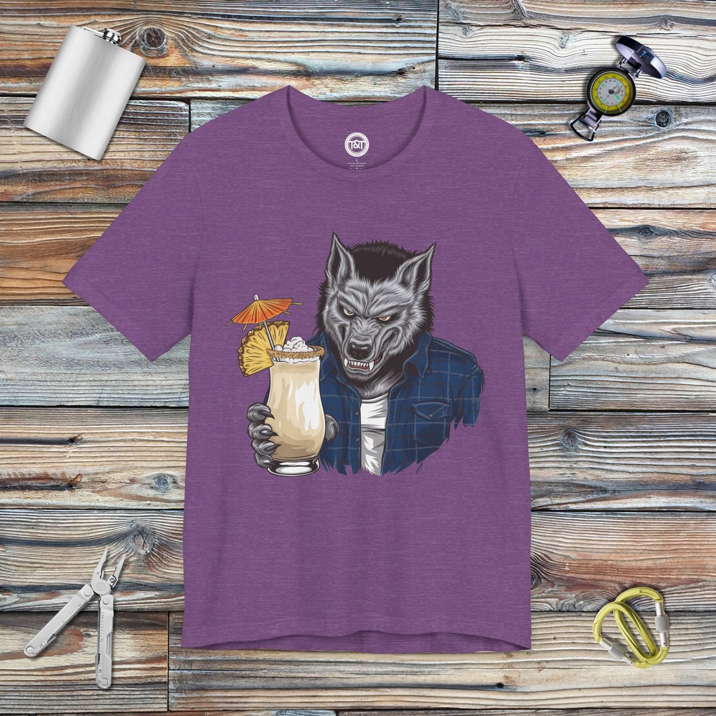 Tavern and Trail T-Shirt Werewolf of London T-Shirt Heather Team Purple / S