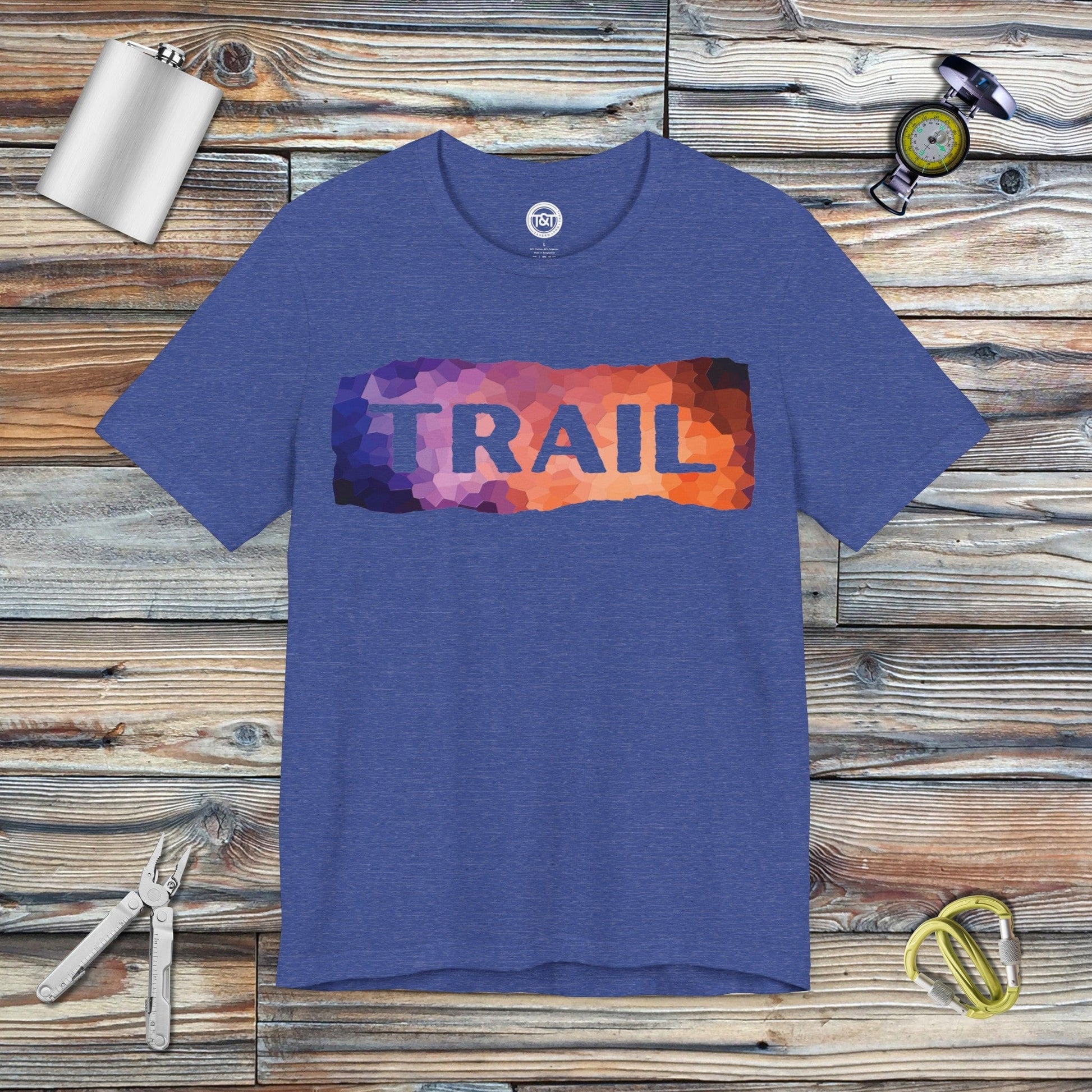 Tavern and Trail T-Shirt Trail (Geometric) T-Shirt Heather True Royal / S