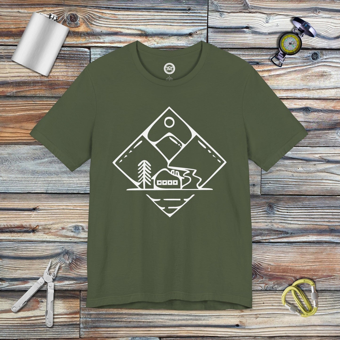 Tavern and Trail T-Shirt Diamond Trails (Gen 1) T-Shirt Military Green / S