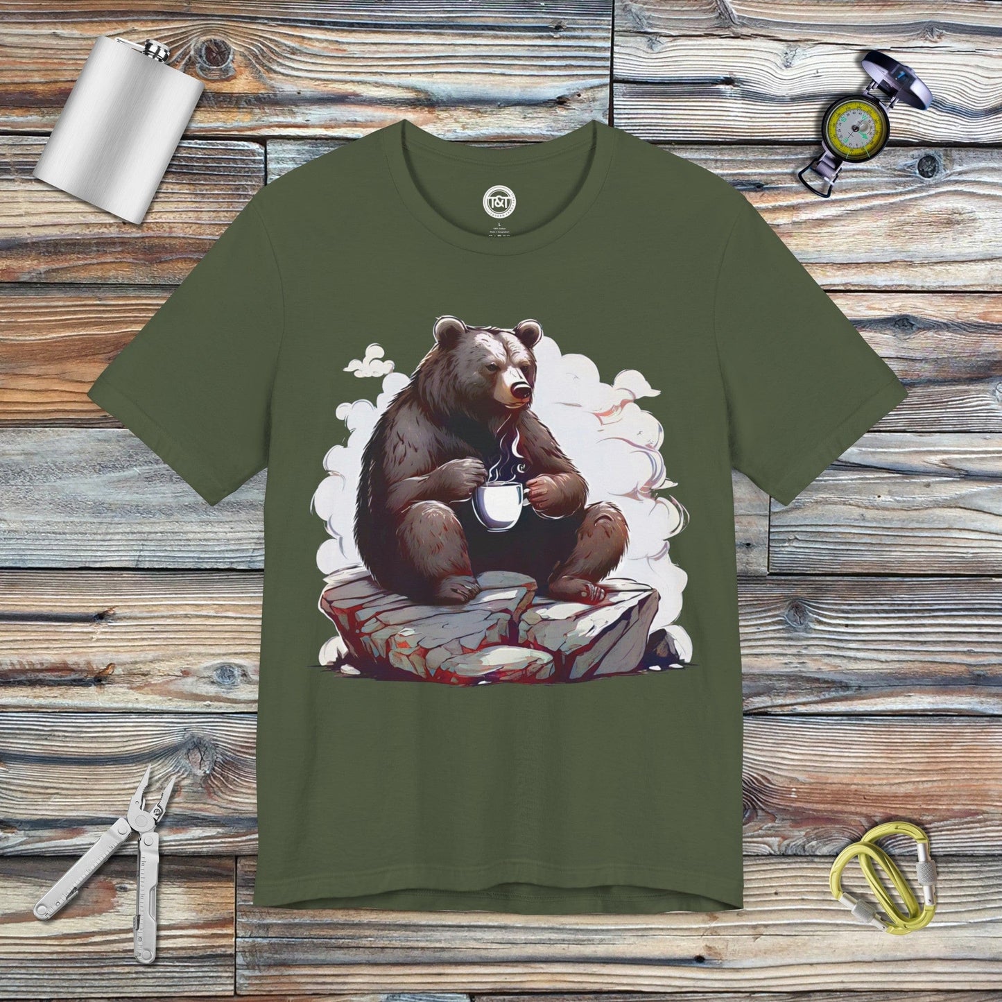 Tavern and Trail T-Shirt Post Hibernation T-Shirt Military Green / S