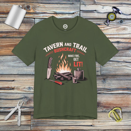 Tavern and Trail T-Shirt T&T Bushcraft T-Shirt Military Green / S