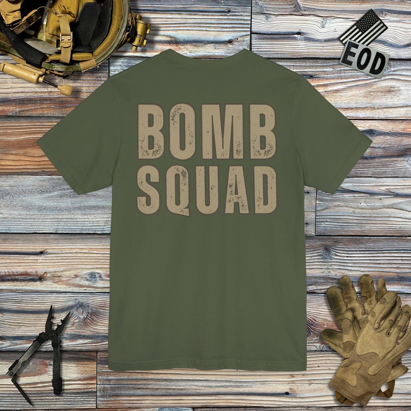 Tavern and Trail T-Shirt Traditional Bomb Squad (Backprint) T-Shirt Military Green / S