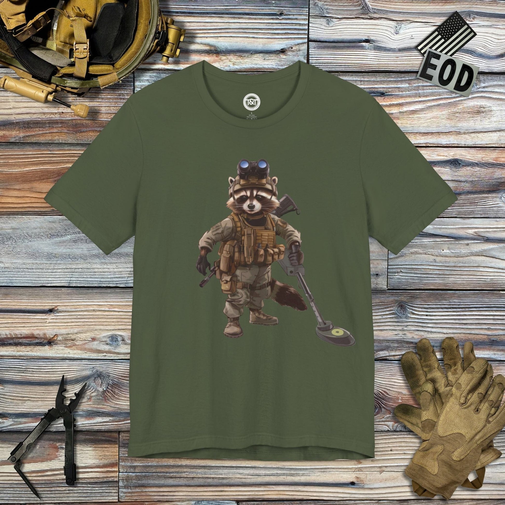 Tavern and Trail T-Shirt Trash Collector T-Shirt Military Green / S