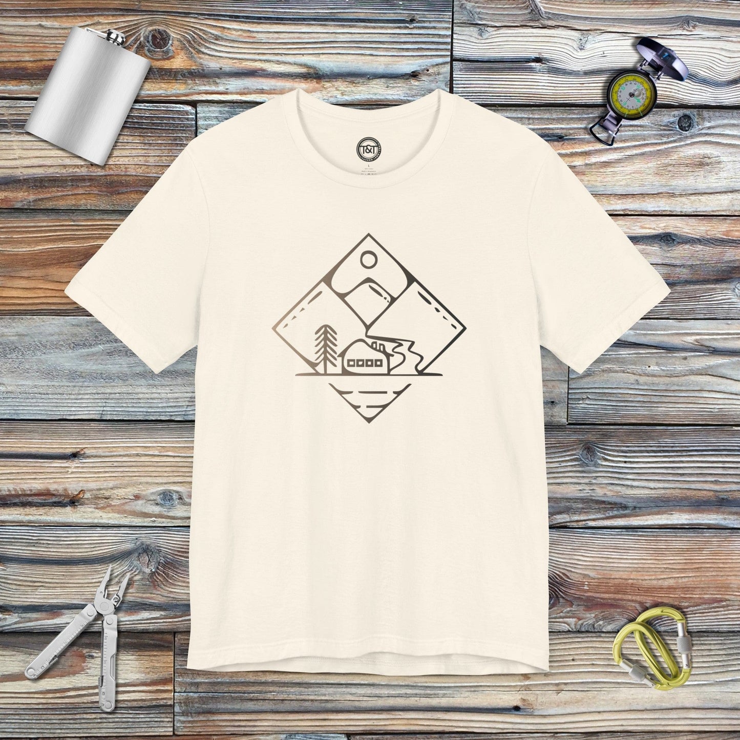 Tavern and Trail T-Shirt Diamond Trails (FDE) T-Shirt Natural / S