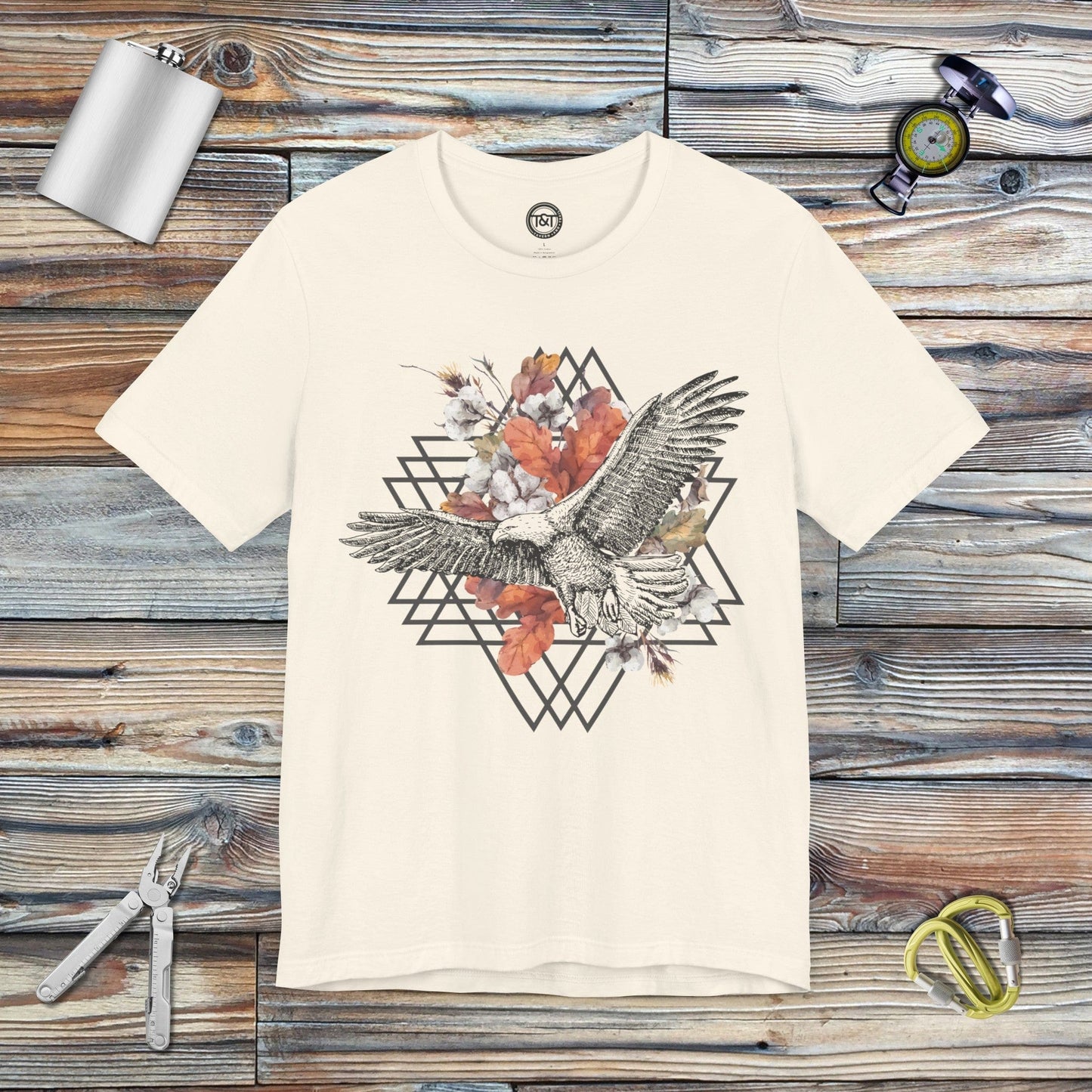 Tavern and Trail T-Shirt Soaring Eagle T-Shirt Natural / S