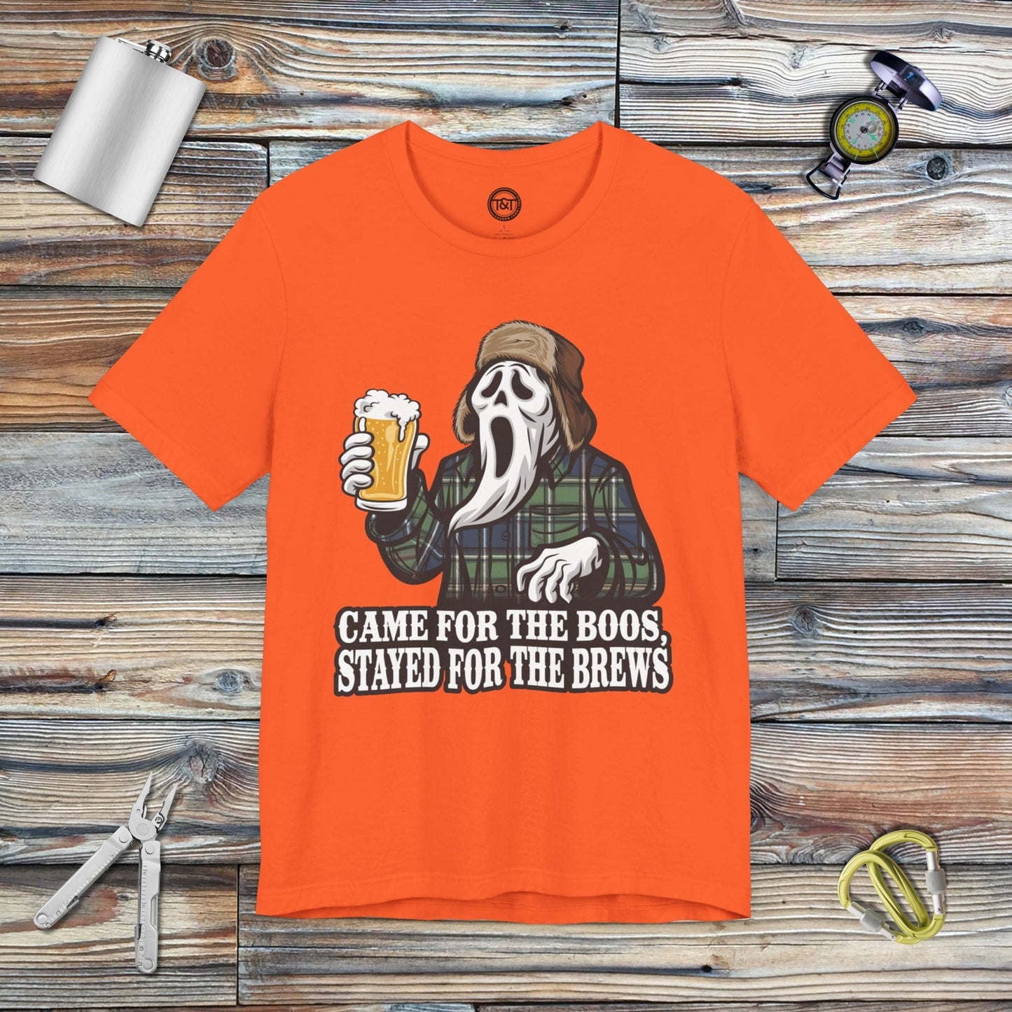 Tavern and Trail T-Shirt Boos and Brews T-Shirt Orange / S