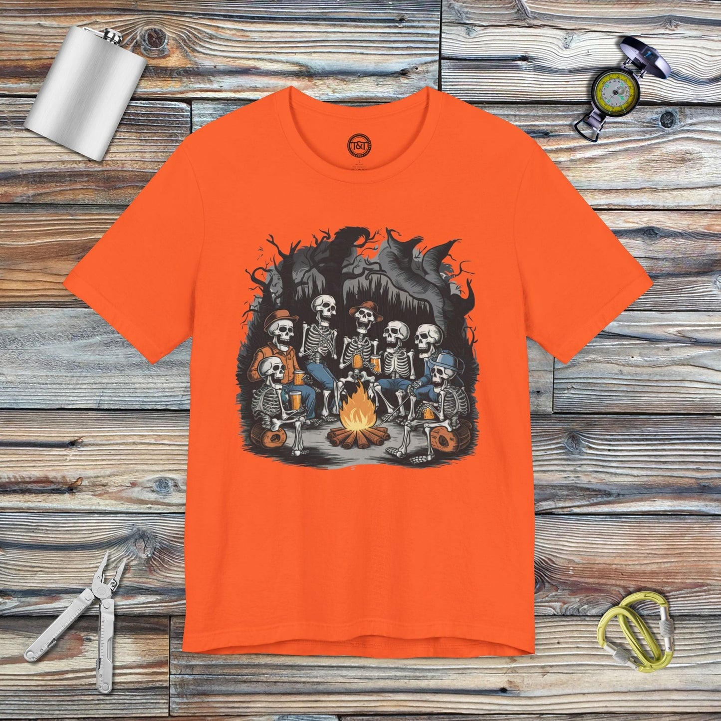 Tavern and Trail T-Shirt Dead Man's Party T-Shirt Orange / S