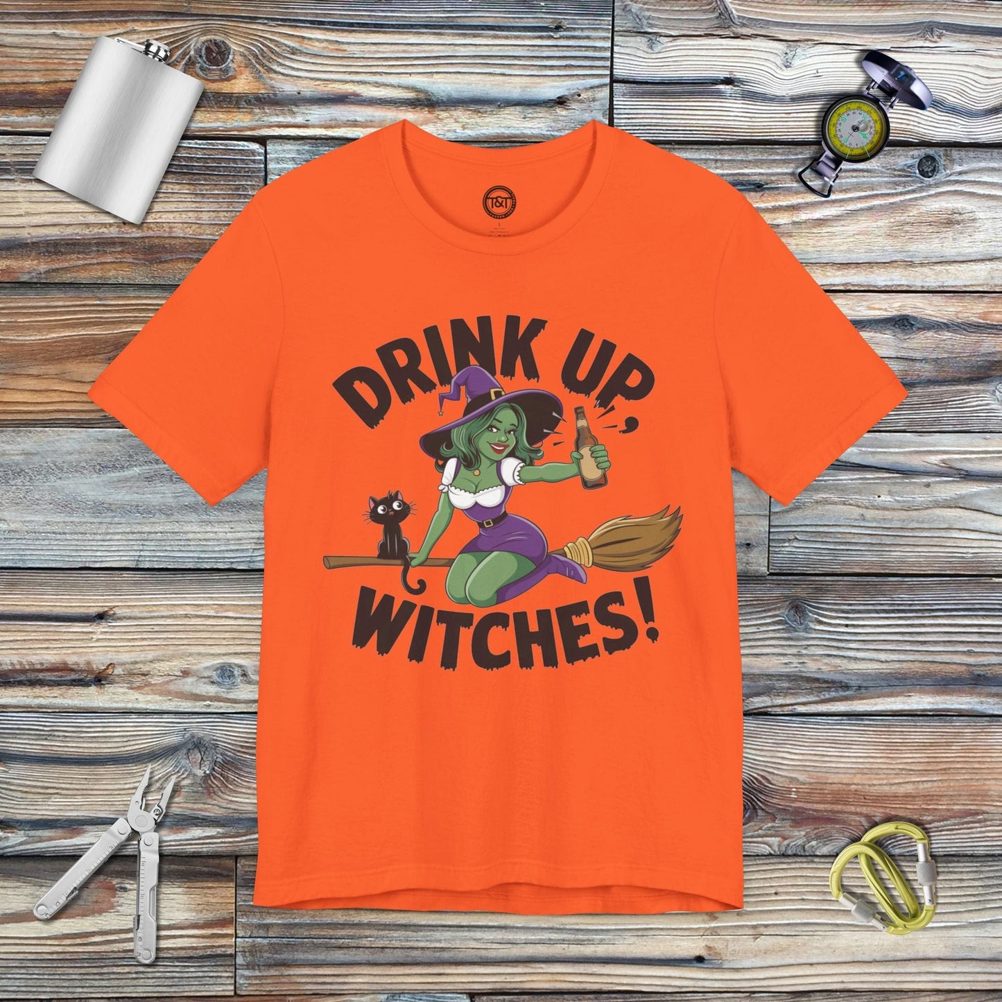 Tavern and Trail T-Shirt Drink Up Witches (Gen 2) T-Shirt Orange / S