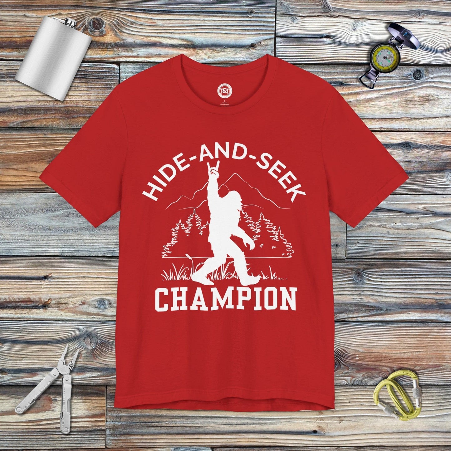 Tavern and Trail T-Shirt Hide-and-Seek Champ T-Shirt Red / S