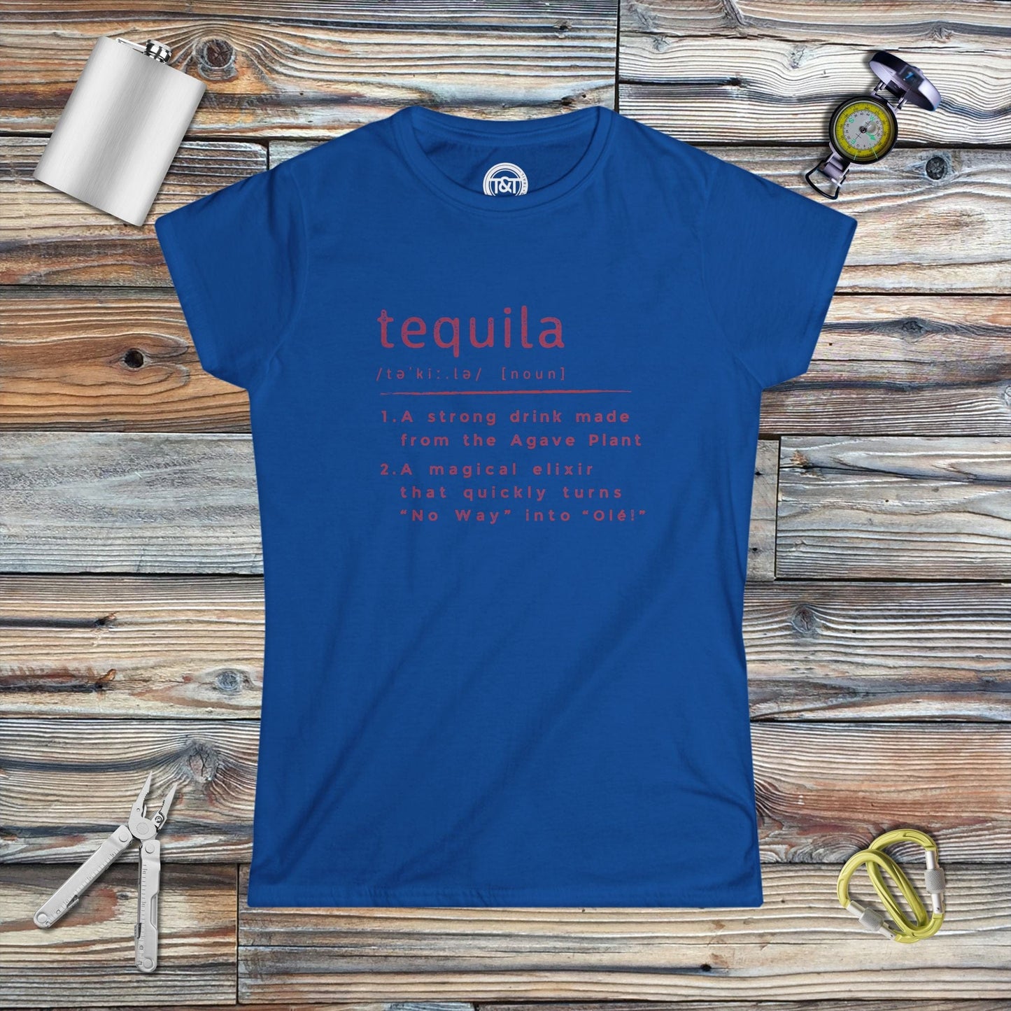 Tavern and Trail T-Shirt Women's Tequila [noun] T-Shirt Royal / S