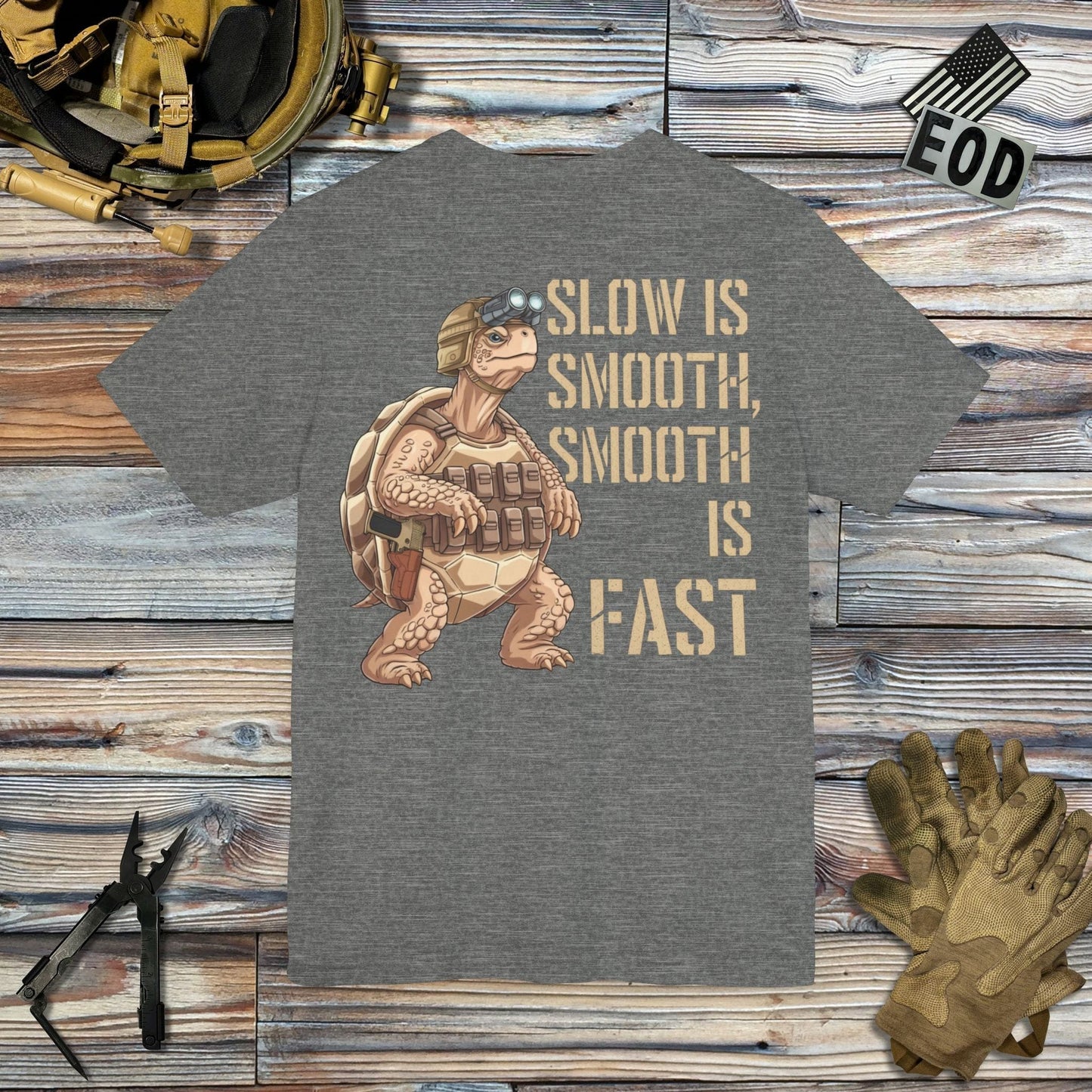 Tavern and Trail T-Shirt Slow is Smooth (Backprint) T-Shirt