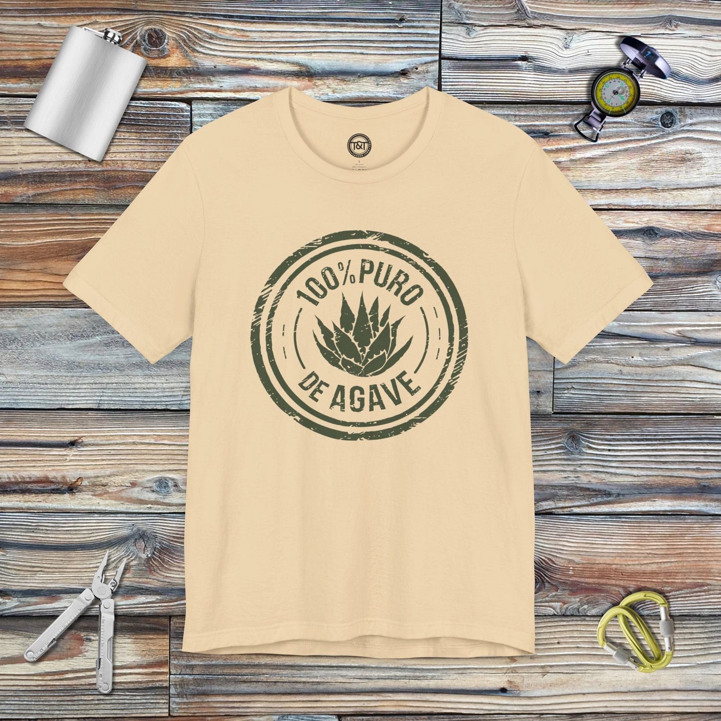 Tavern and Trail T-Shirt 100% Puro T-Shirt Soft Cream / S