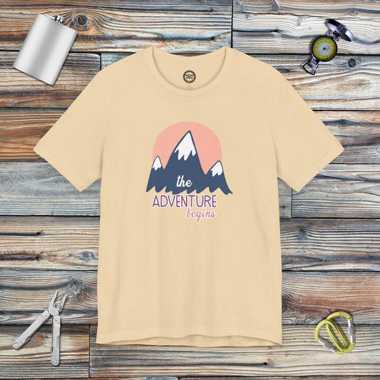 Tavern and Trail T-Shirt Adventure Mountains T-Shirt Soft Cream / S