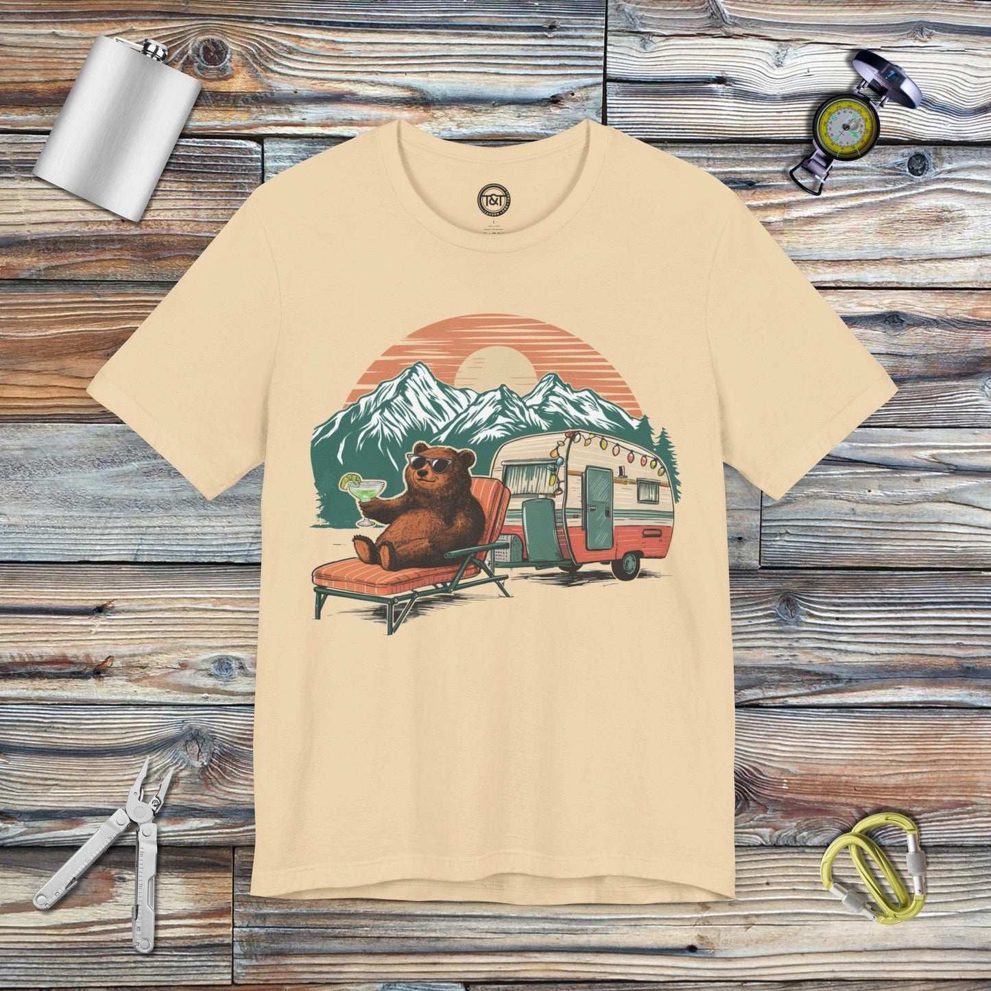 Tavern and Trail T-Shirt Bear Necessities T-Shirt Soft Cream / S