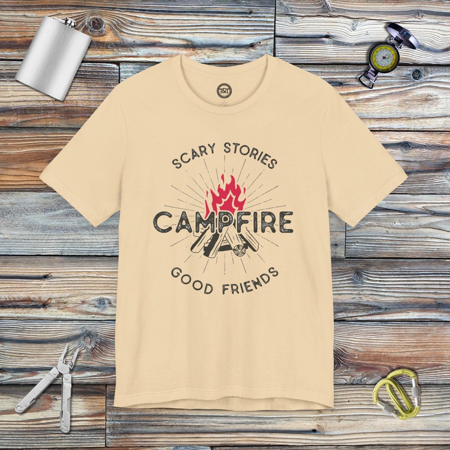 Tavern and Trail T-Shirt Campfire Tales T-Shirt Soft Cream / S