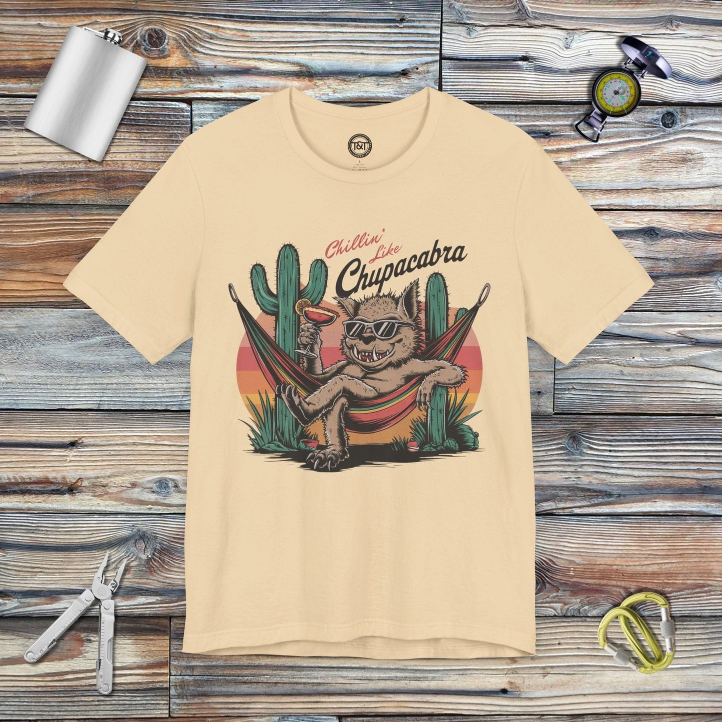 Tavern and Trail T-Shirt Chillin' Like Chupacabra T-Shirt Soft Cream / S