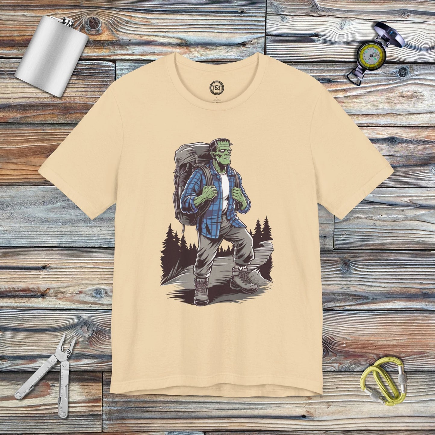 Tavern and Trail T-Shirt Frankenstein's Trekker T-Shirt Soft Cream / S