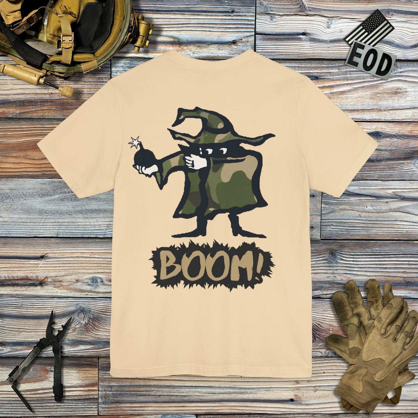 Tavern and Trail T-Shirt Mad Bomber - Boom! (Back Print) T-Shirt Soft Cream / S