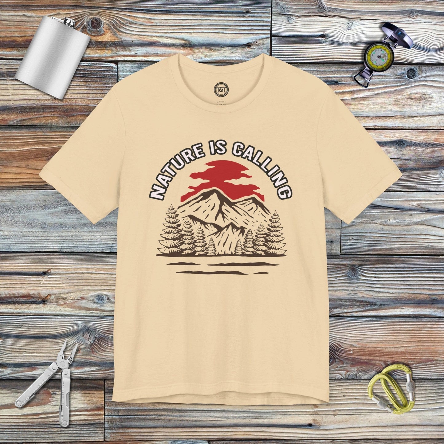 Tavern and Trail T-Shirt Nature is Calling T-Shirt Soft Cream / S