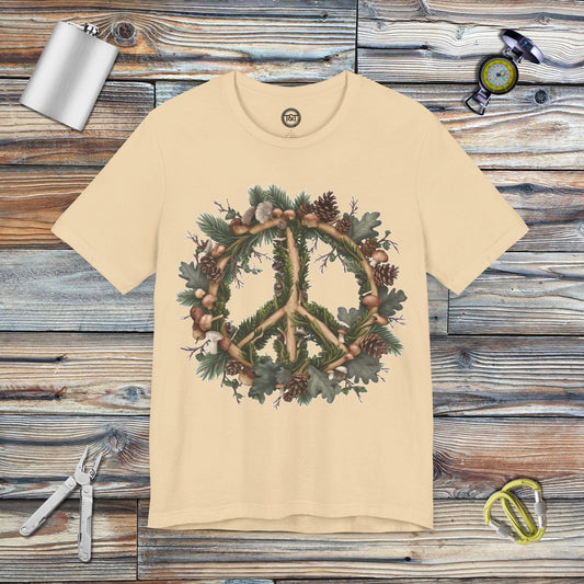 Tavern and Trail T-Shirt Peace Wreath T-Shirt Soft Cream / S