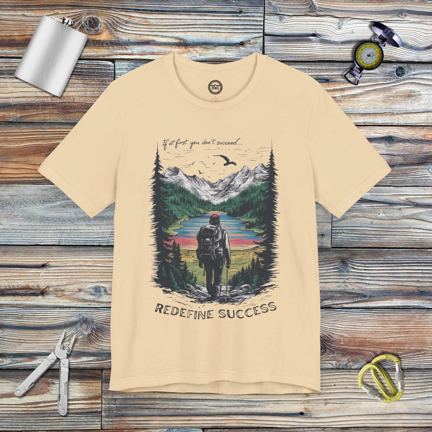 Tavern and Trail T-Shirt Redefine Success T-Shirt Soft Cream / S