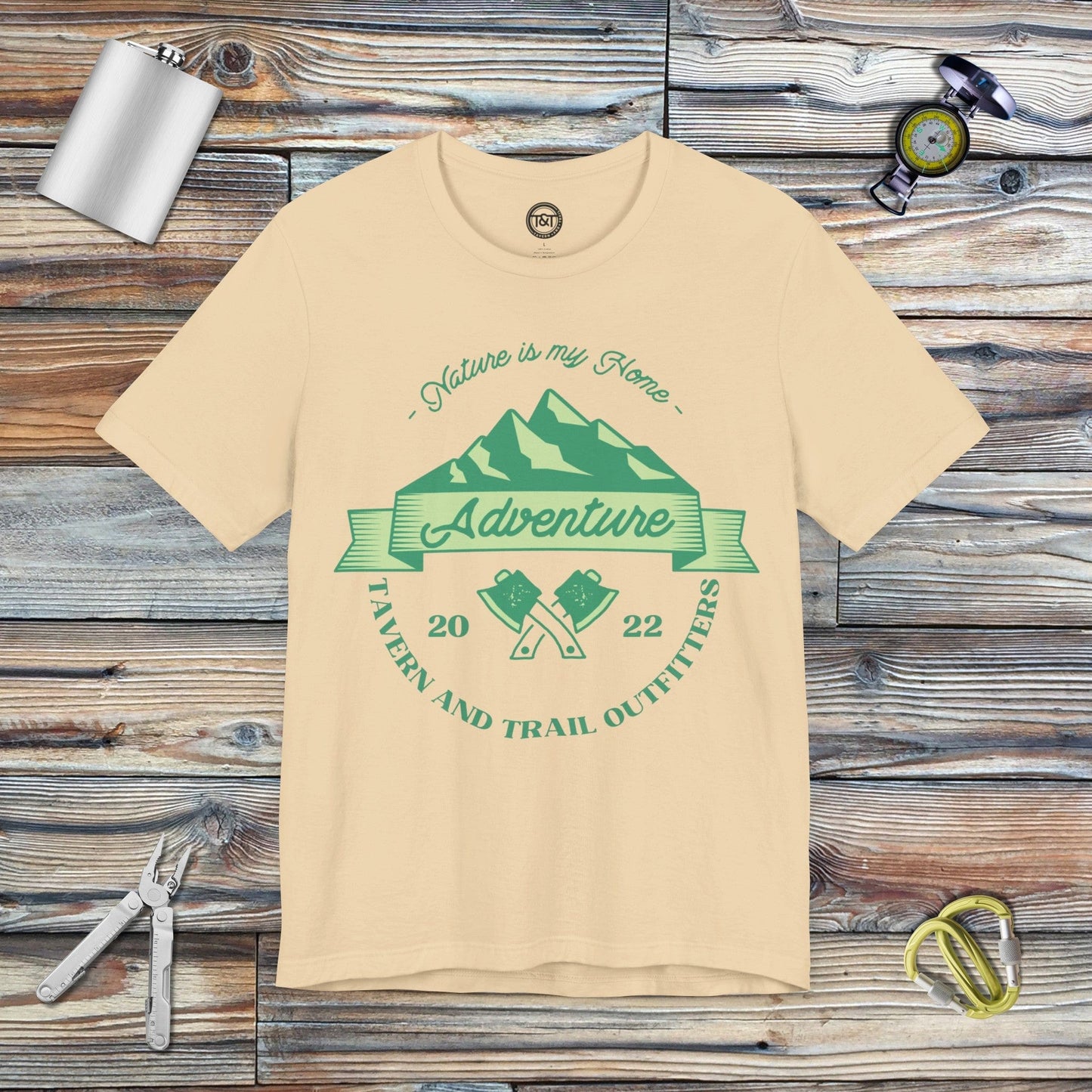 Tavern and Trail T-Shirt T&T Nature Adventure T-Shirt Soft Cream / S