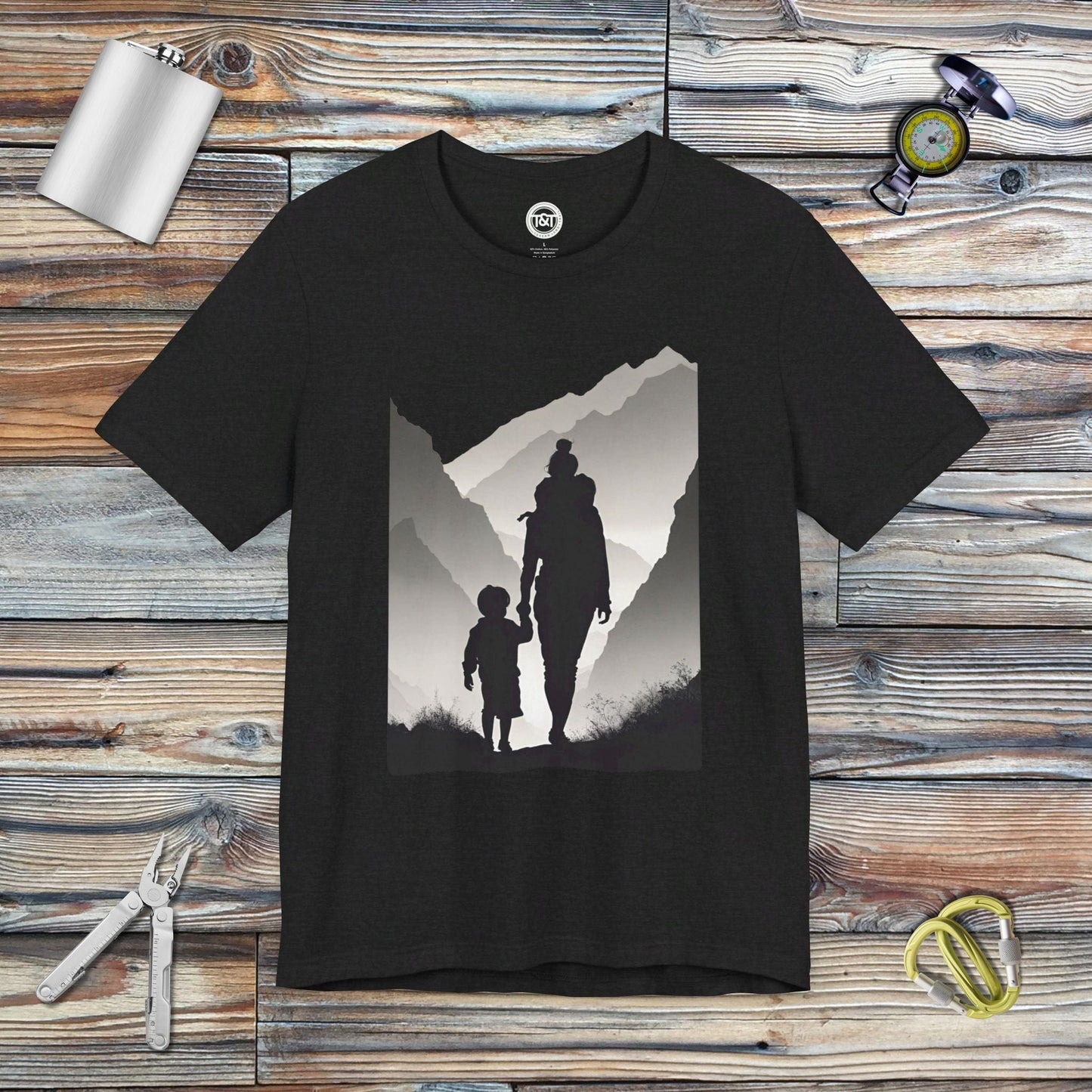 Tavern and Trail T-Shirt MOAB (Mother of all Backpackers) T-Shirt Solid Black Blend / S