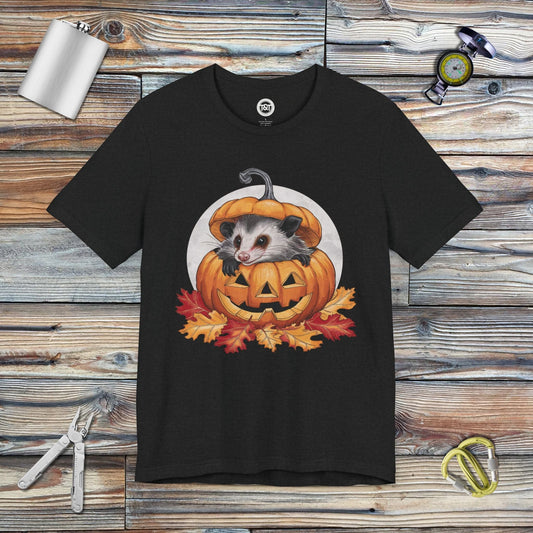 Tavern and Trail T-Shirt Pumpkin Possum T-Shirt Solid Black Blend / S