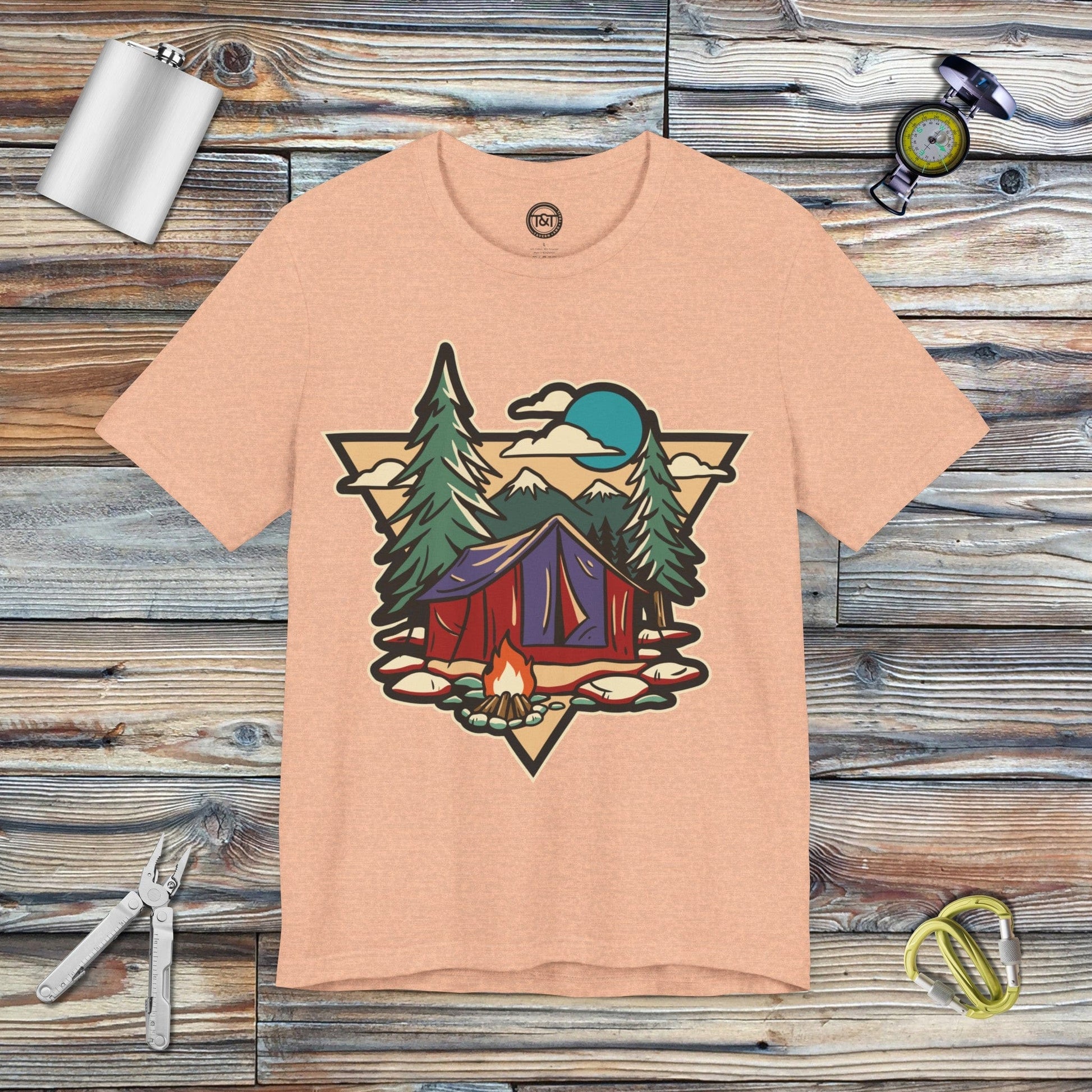 Tavern and Trail T-Shirt Tent Time T-Shirt Heather Peach / S