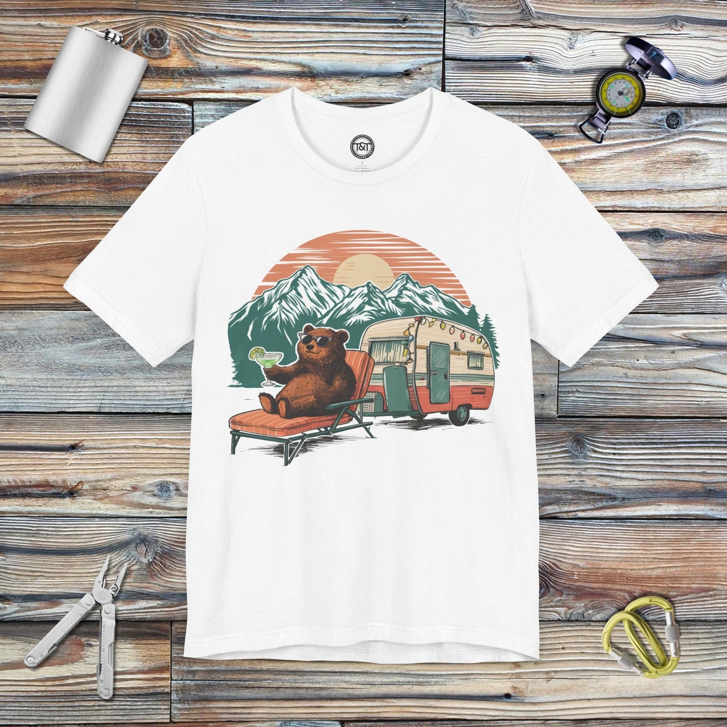 Tavern and Trail T-Shirt Bear Necessities T-Shirt White / S