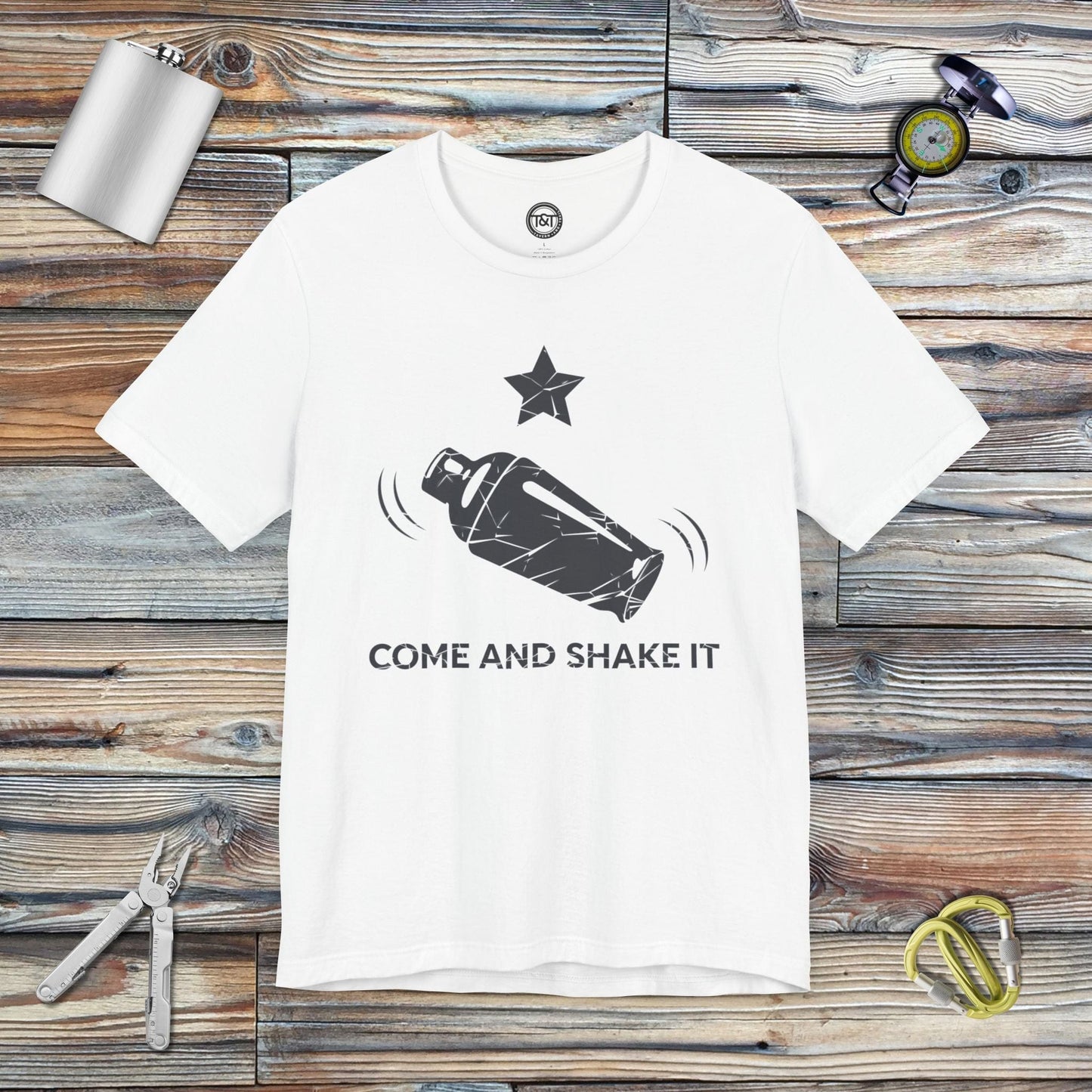 Tavern and Trail T-Shirt Come and Shake It T-Shirt White / S