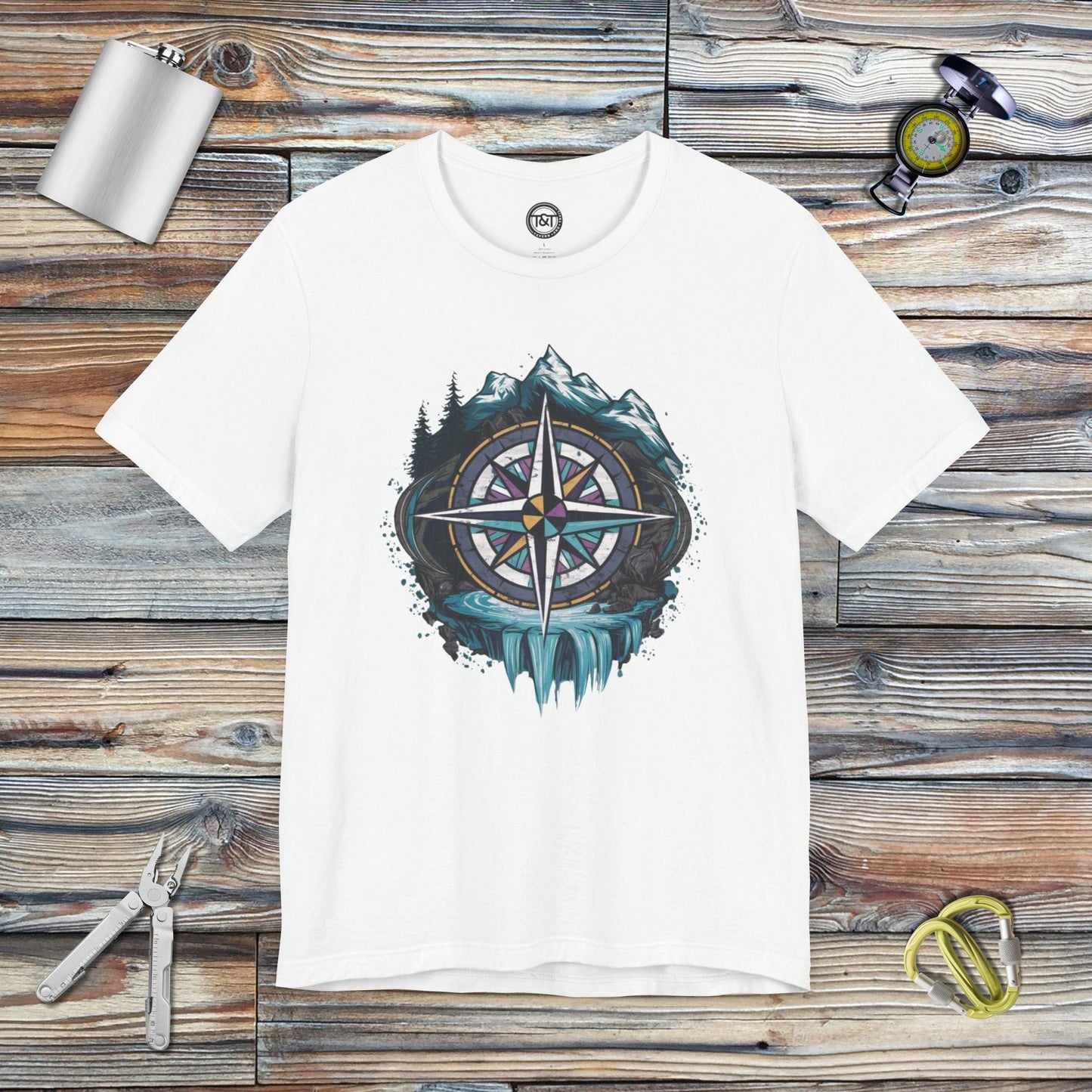 Tavern and Trail T-Shirt Compass Rose T-Shirt White / S