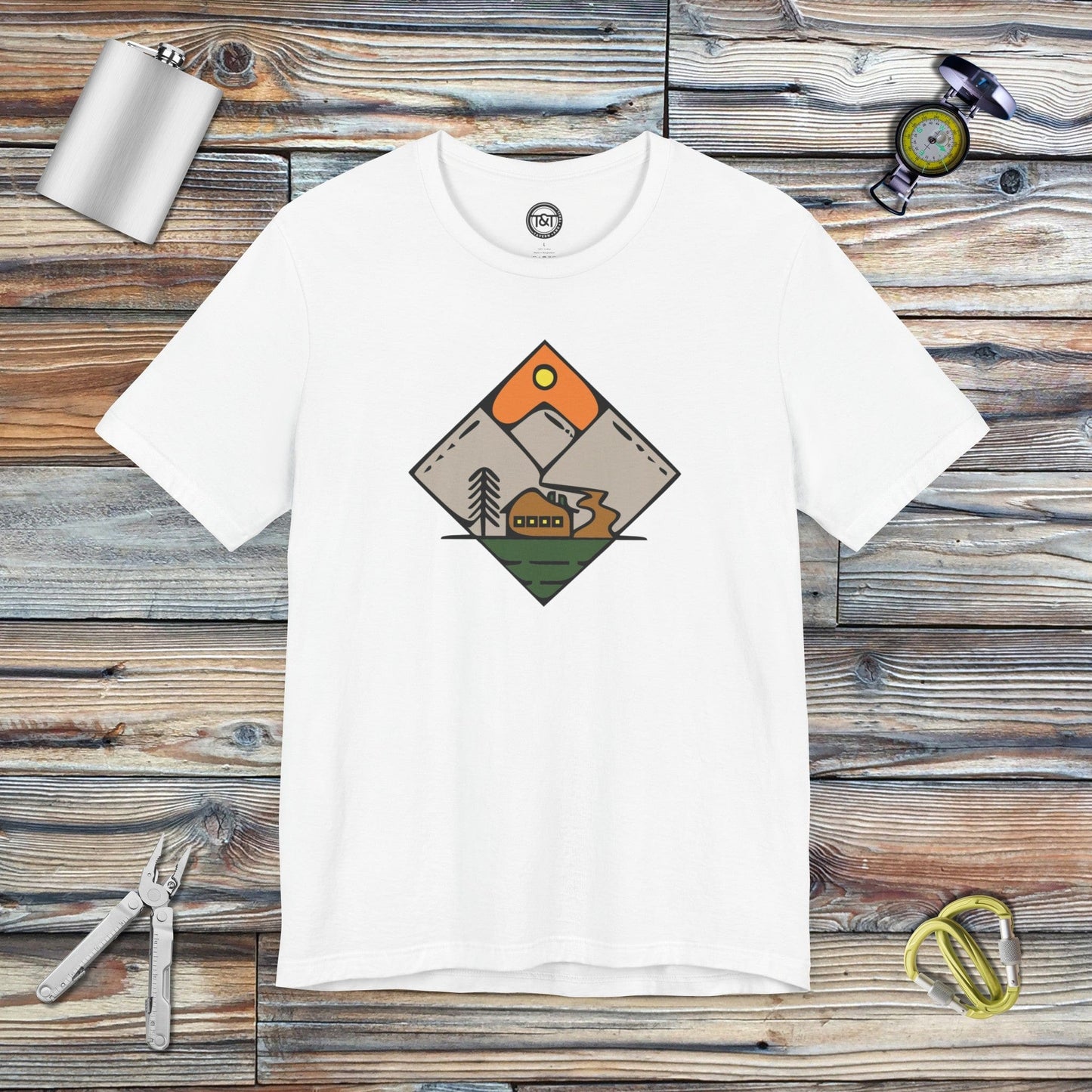 Tavern and Trail T-Shirt Diamond Trails (Gen 2) T-Shirt White / S