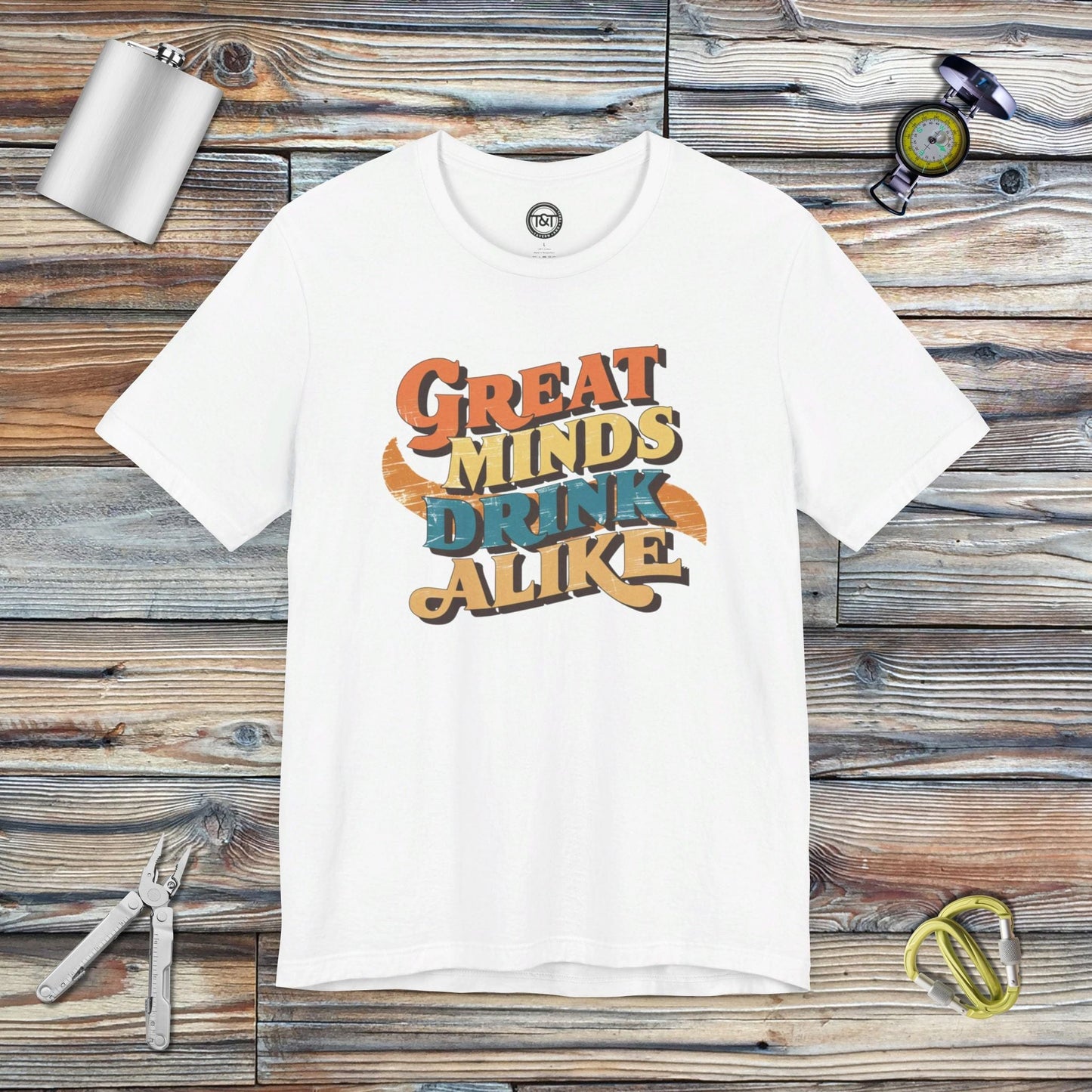 Tavern and Trail T-Shirt Great Minds T-Shirt White / S