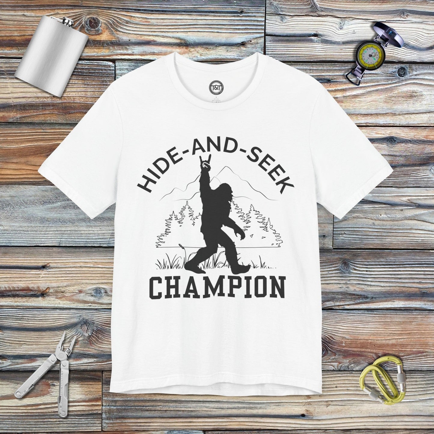 Tavern and Trail T-Shirt Hide-and-Seek Champ T-Shirt White / S