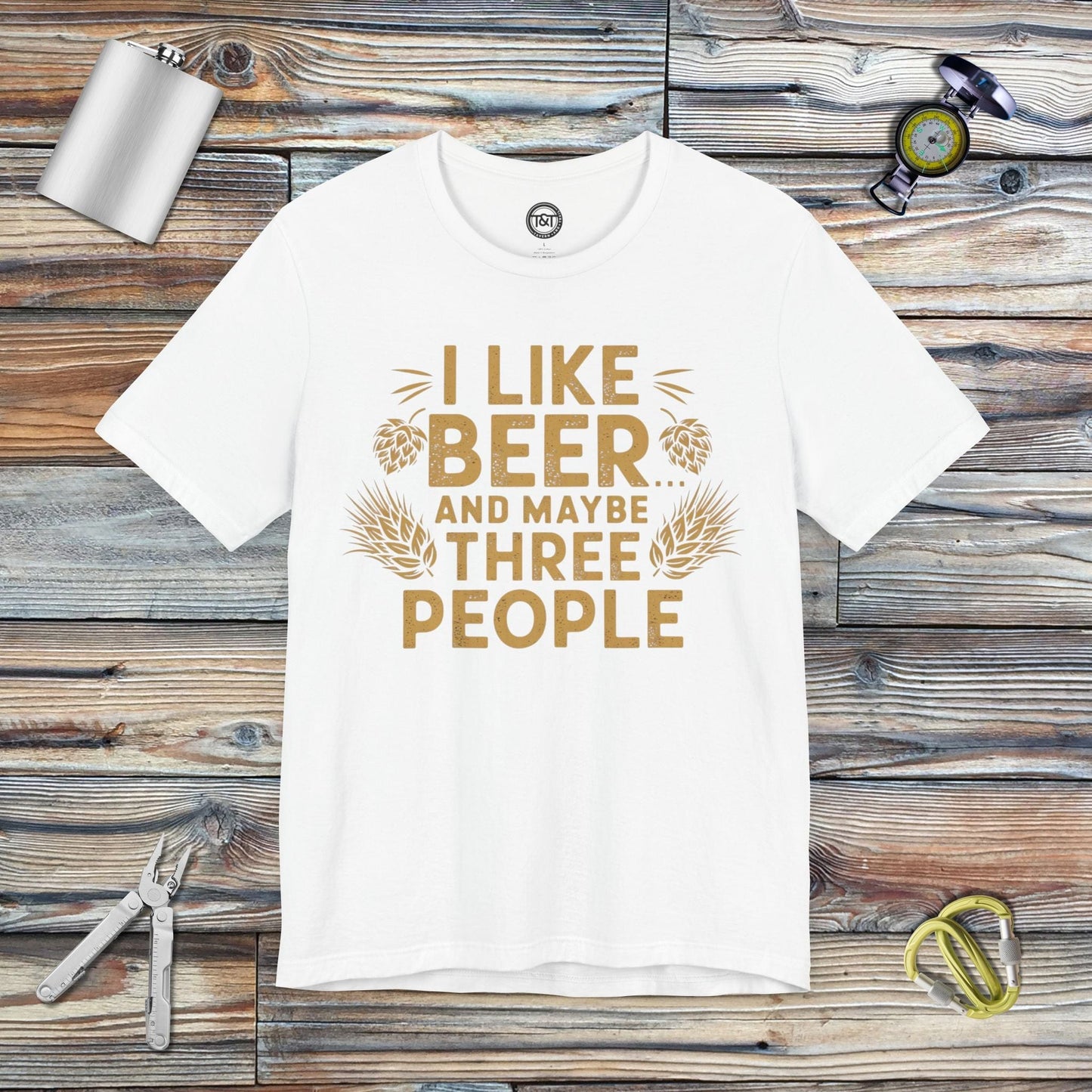 Tavern and Trail T-Shirt I Like Beer T-Shirt White / S